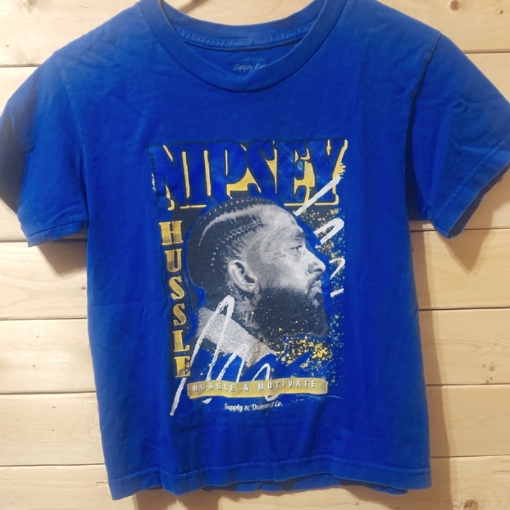 Nipsey Hussle RIP T-Shirt Kids Size Small Graphic T